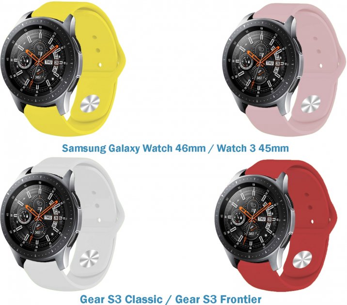 Набір ремінців 4 кольори BeCover для Samsung Galaxy Watch 46mm/Watch 3 45mm/Gear S3 Classic/Gear S3 Frontier (706516) Girl
Набір ремінців 4 кольори BeCover для Samsung Galaxy Watch 46mm/Watch 3 45mm/Gear S3 Classic/Gear S3 Frontier (706516) Girl