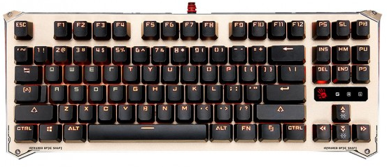 Клавиатура A4Tech Bloody B830 USB Golden 
Клавиатура A4Tech Bloody B830 USB Golden