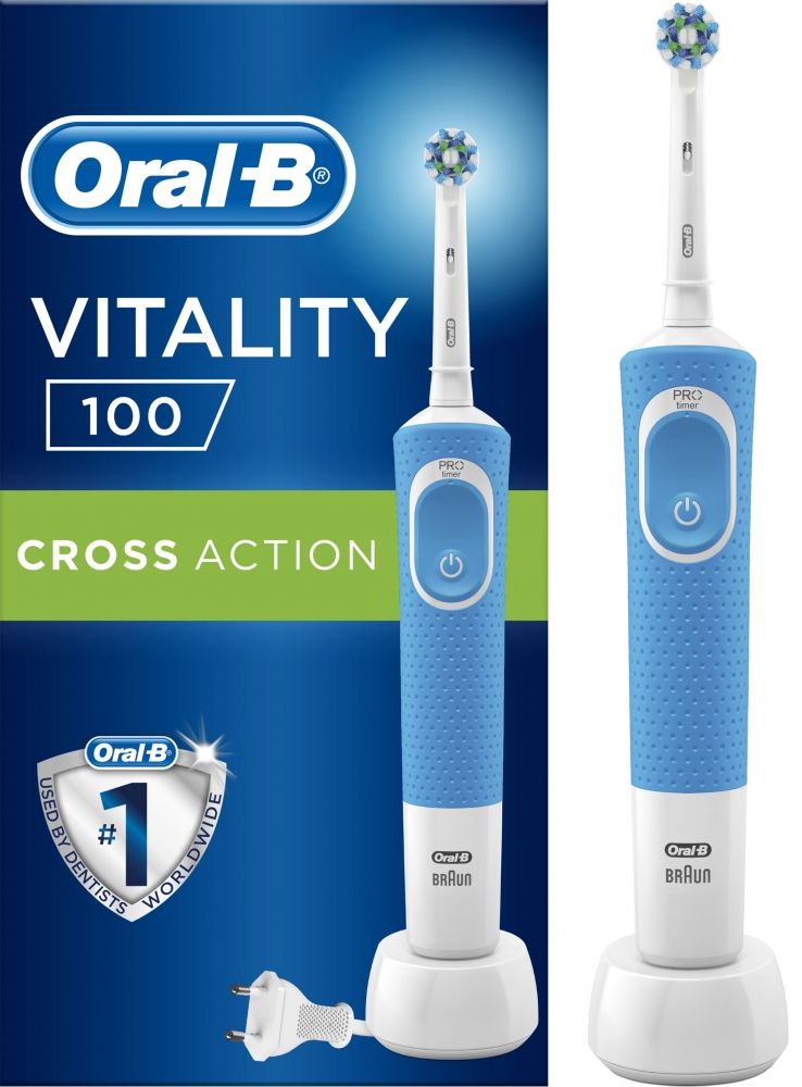 Електрична зубна щітка ORAL-B BRAUN Vitality CrossAction D100.413.1 (4210201262336) Blue
Електрична зубна щітка ORAL-B BRAUN Vitality CrossAction D100.413.1 (4210201262336) Blue