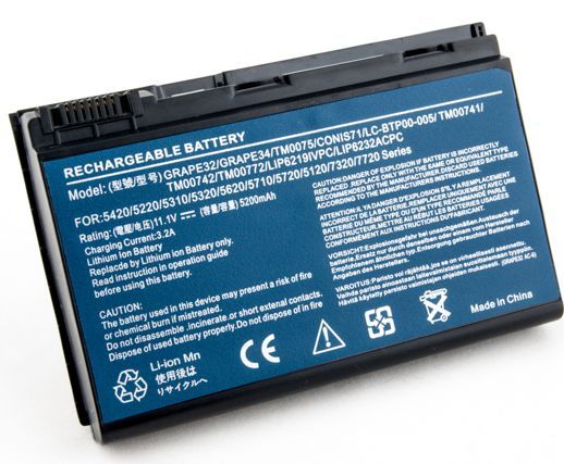 Акумулятор PowerPlant Grape32, AR5321 для Acer Extensa 5210 Black (11.1V/5200mAh/6 Cells) (NB00000145)
Акумулятор PowerPlant Grape32, AR5321 для Acer Extensa 5210 Black (11.1V/5200mAh/6 Cells) (NB00000145)