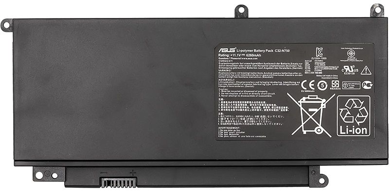 Акумулятор PowerPlant для ноутбуків Asus N750 Series (C32-N750) 11.1V 6260mAh (NB431045)
Акумулятор PowerPlant для ноутбуків Asus N750 Series (C32-N750) 11.1V 6260mAh (NB431045)