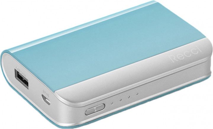 Портативная батарея Recci RE-7500 Elegant Power Bank Power IQ 2.1А Li-Pol 7500 mAh Light Blue
Портативная батарея Recci RE-7500 Elegant Power Bank Power IQ 2.1А Li-Pol 7500 mAh Light Blue
