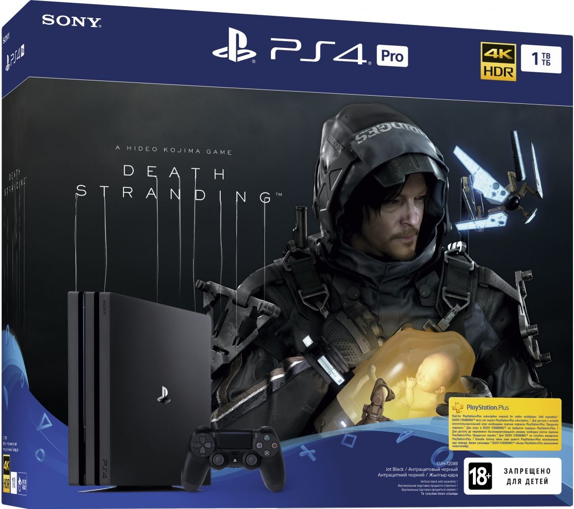 Игровая приставка Sony PlayStation 4 Pro 1TB Black (CUH-7208B) Bundle + Death Stranding (PS4)
Игровая приставка Sony PlayStation 4 Pro 1TB Black (CUH-7208B) Bundle + Death Stranding (PS4)