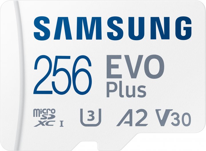 Карта пам'яті Samsung EVO Plus microSDXC 256GB UHS-I Class 10 + SD адаптер (MB-MC256KA/RU)
Карта пам'яті Samsung EVO Plus microSDXC 256GB UHS-I Class 10 + SD адаптер (MB-MC256KA/RU)