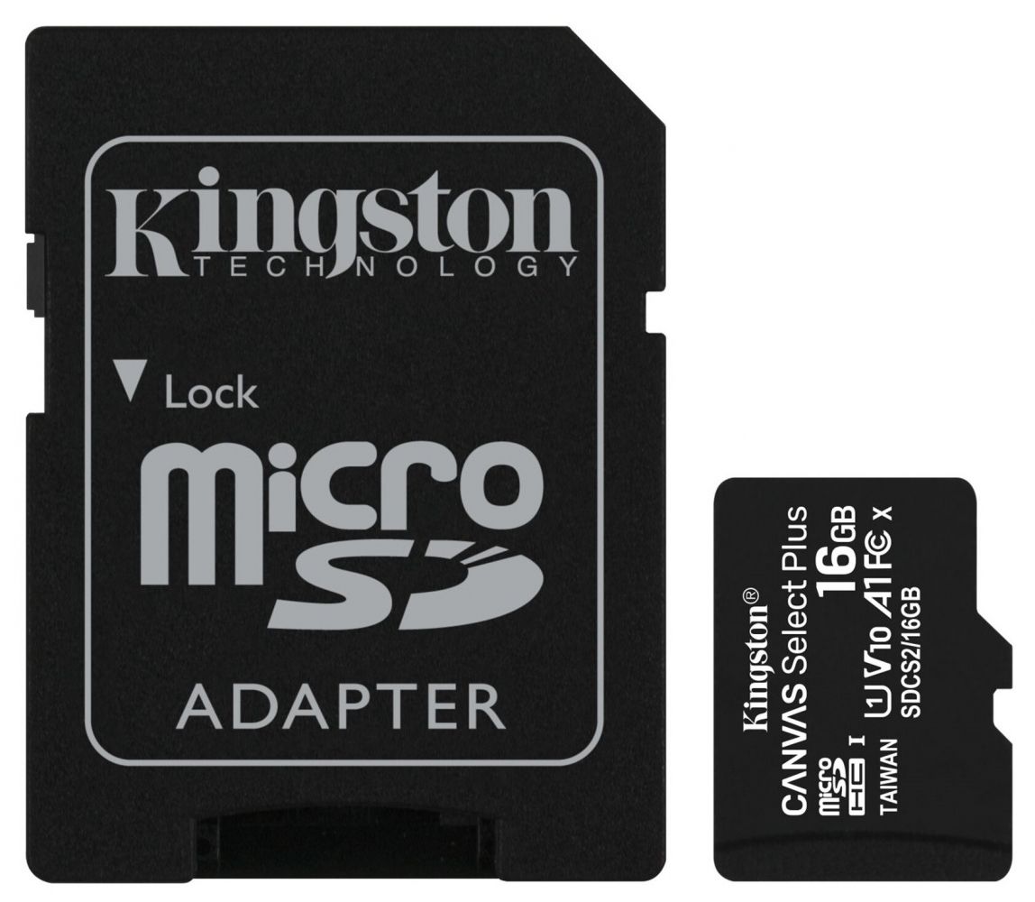 Карта пам'яті Kingston microSDHC 16GB Canvas Select Plus Class 10 UHS-I U1 V10 A1 + SD-адаптер (SDCS2/16GB)
Карта пам'яті Kingston microSDHC 16GB Canvas Select Plus Class 10 UHS-I U1 V10 A1 + SD-адаптер (SDCS2/16GB)