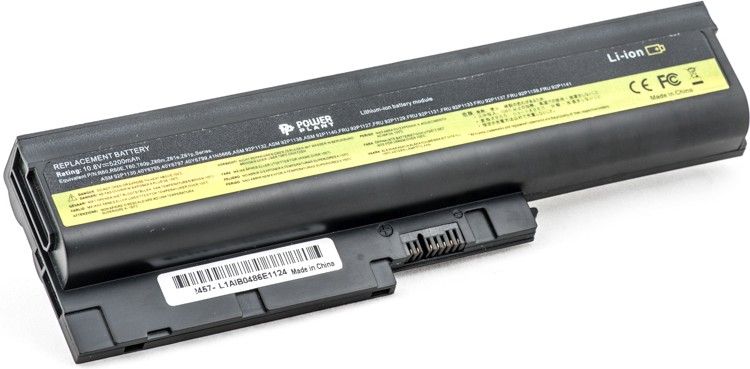 Аккумулятор PowerPlant для IBM/LENOVO ThinkPad R60 (92P1139, IB T60 3S2P) 10.8V 5200mAh (NB00000027)
Аккумулятор PowerPlant для IBM/LENOVO ThinkPad R60 (92P1139, IB T60 3S2P) 10.8V 5200mAh (NB00000027)