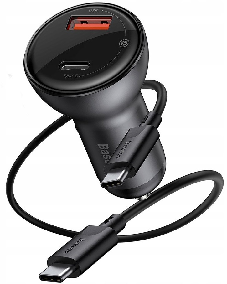 Автомобільний зарядний пристрій Baseus USB Car Charger Mini with USB-C to USB-C 45W (TZCCBX-C0G) Black
Автомобільний зарядний пристрій Baseus USB Car Charger Mini with USB-C to USB-C 45W (TZCCBX-C0G) Black