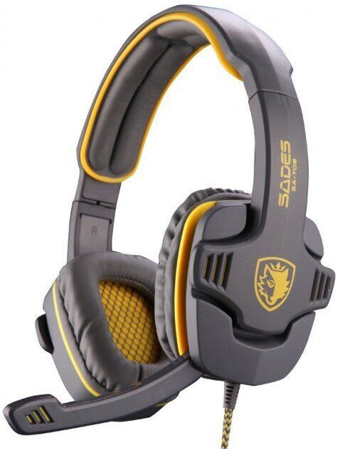 Гарнітура Sades SA-708 Stereo Gaming Headphone/Headset with Microphone (SA708-G-Y) Grey/Yellow
Гарнітура Sades SA-708 Stereo Gaming Headphone/Headset with Microphone (SA708-G-Y) Grey/Yellow
