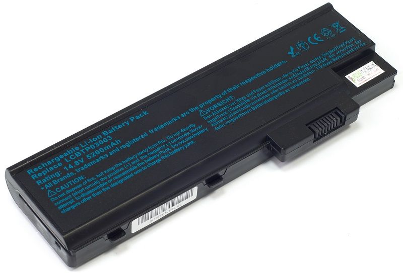Акумулятор PowerPlant 4UR18650F-2-QC140, AR2170LH для Acer Aspire 1680 Black (14.8V/5200mAh/6 Cells) (NB00000099)
Акумулятор PowerPlant 4UR18650F-2-QC140, AR2170LH для Acer Aspire 1680 Black (14.8V/5200mAh/6 Cells) (NB00000099)