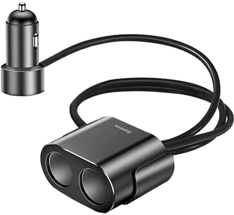 Автомобільний зарядний пристрій Baseus High Efficiency One to Two Cigarette Lighter (CRDYQ-01) Black
Автомобільний зарядний пристрій Baseus High Efficiency One to Two Cigarette Lighter (CRDYQ-01) Black