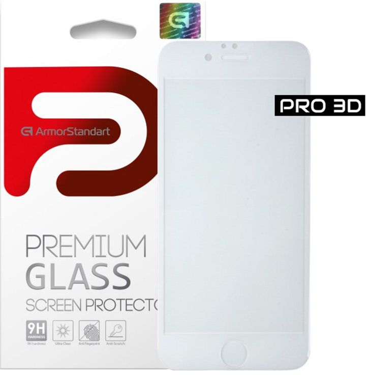 Защитное стекло ArmorStandart Pro 3D для Apple iPhone 6S (ARM55369-GP3D-WT) White 
Защитное стекло ArmorStandart Pro 3D для Apple iPhone 6S (ARM55369-GP3D-WT) White