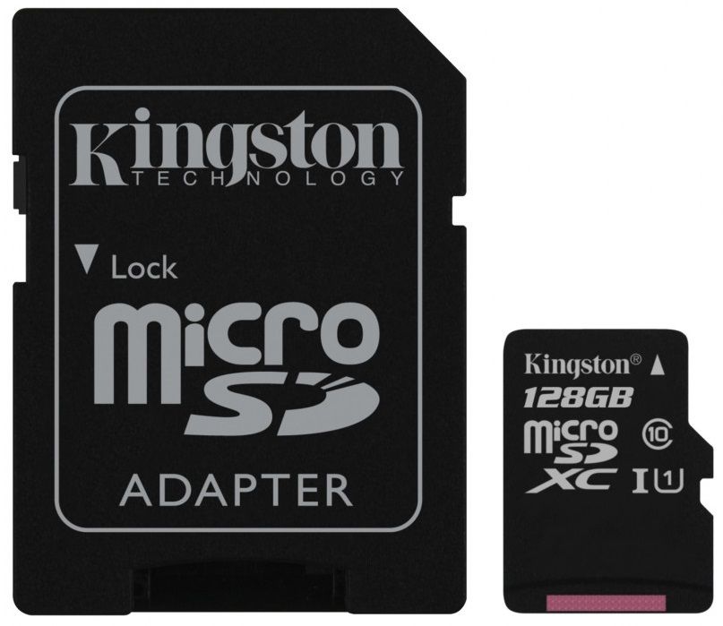 Карта пам'яті Kingston microSDXC 128GB Canvas Select Class 10 UHS-I U1 + SD-адаптер (SDCS/128GB)
Карта пам'яті Kingston microSDXC 128GB Canvas Select Class 10 UHS-I U1 + SD-адаптер (SDCS/128GB)
