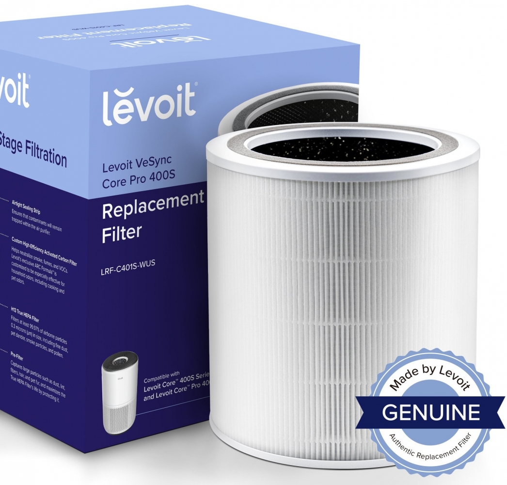 Фільтр для очищувача повітря Levoit Air Cleaner Filter Core 400S True HEPA 3-Stage (Original Filter) (HEACAFLVNEU0052)
Фільтр для очищувача повітря Levoit Air Cleaner Filter Core 400S True HEPA 3-Stage (Original Filter) (HEACAFLVNEU0052)