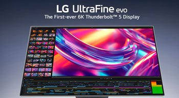 LG выпускает UltraFine evo 6K — первый монитор с Thunderbolt 5 для профессионалов визуального контента