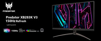 Представлено монітор Acer Predator XB283K V3 з підтримкою роздільної здатності 4K