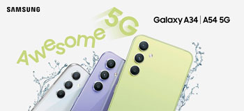 В Україні стартували продажі середньорівневих смартфонів Samsung Galaxy A54 5G і A34 5G