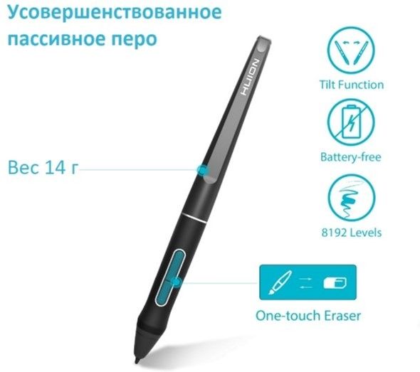 Акція на Графічний монітор Huion Kamvas Pro 12 з рукавицею від Територія твоєї техніки - 6