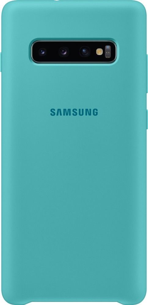 Акція на Панель Samsung Silicone Cover для Samsung Galaxy S10 Plus (EF-PG975TGEGRU) Green від Територія твоєї техніки - 2