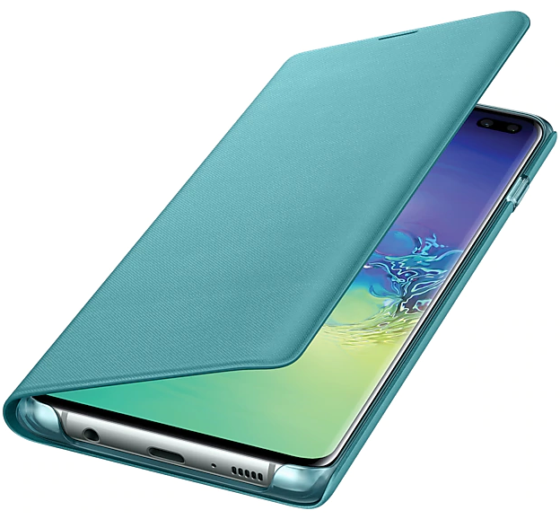 Акція на Чехол-книжка Samsung LED View Cover для Samsung Galaxy S10 Plus (EF-NG975PGEGRU) Green від Територія твоєї техніки - 3