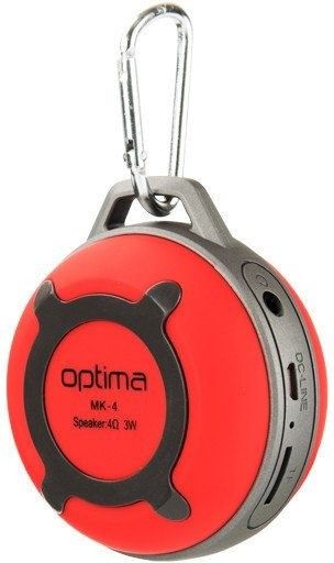 Акція на Колонка Bluetooth Speaker Optima MK-4 Red від Територія твоєї техніки - 3