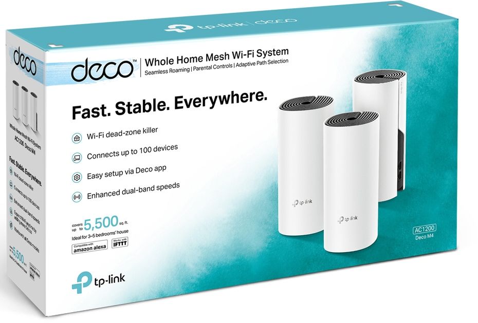 Акція на Маршрутизатор TP-LINK Deco M4 (3-pack) від Територія твоєї техніки - 4