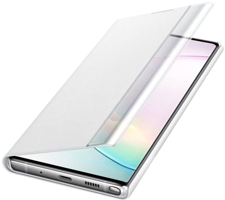 Акція на Чехол-книжка Samsung Clear View Cover для Samsung Galaxy Note 10 Plus (EF-ZN975CWEGRU) White від Територія твоєї техніки - 4