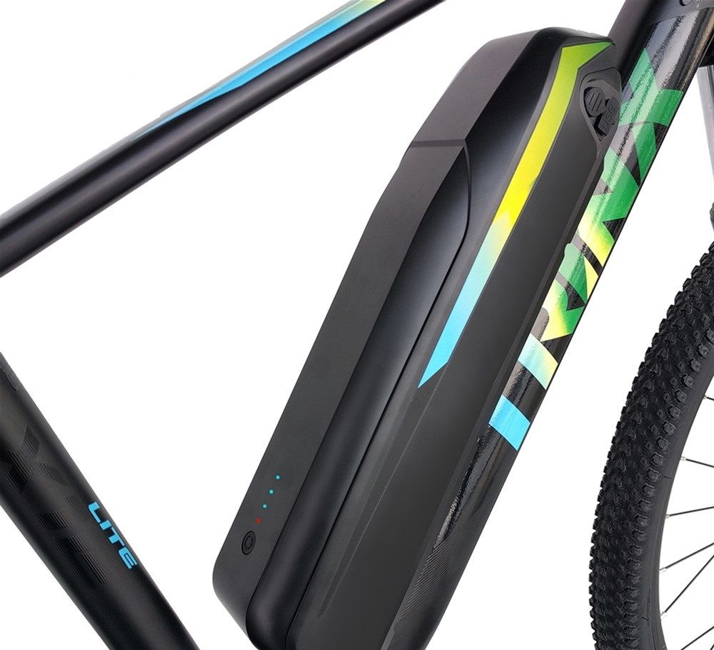 Акція на Електровелосипед TRINX E-Bike X1E 17 (X1EMBGB) Matt-Black-Green-Blue від Територія твоєї техніки - 4