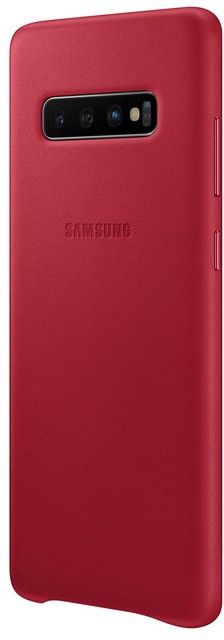 Акція на Панель Samsung Leather Cover для Samsung Galaxy S10 Plus (EF-VG975LREGRU) Red від Територія твоєї техніки - 3