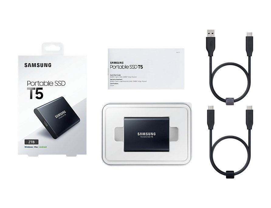 Акція на Жорсткий диск Samsung Portable SSD T5 2TB USB 3.1 Type-C V-NAND TLC (MU-PA2T0B/WW) від Територія твоєї техніки - 6