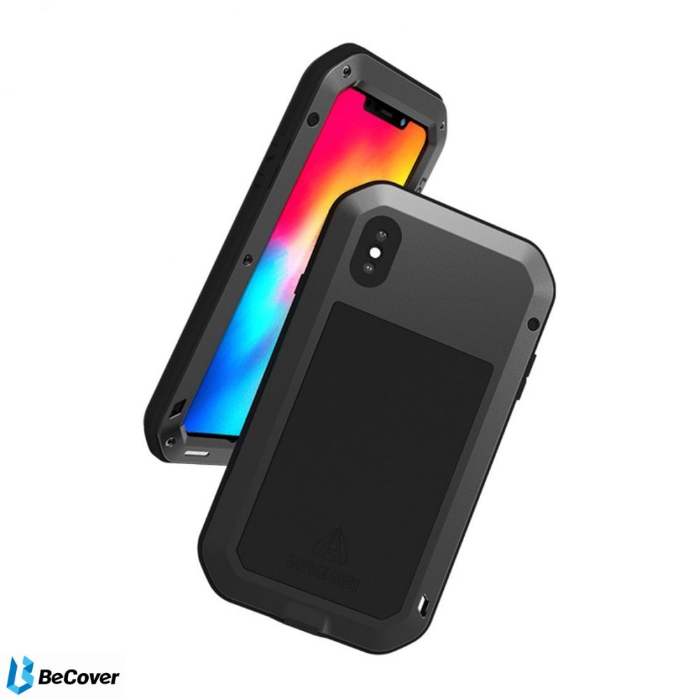 Акція на Панель Love Mei Powerful для Apple iPhone X/XS (703119) Black від Територія твоєї техніки - 6