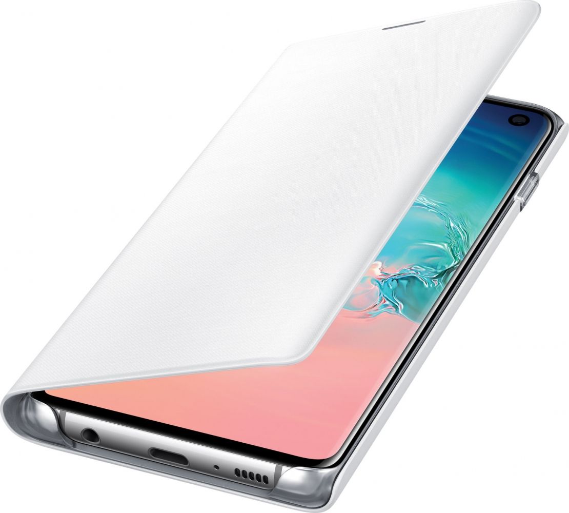 Акція на Чехол-книжка Samsung LED View Cover для Samsung Galaxy S10 (EF-NG973PWEGRU) White від Територія твоєї техніки - 4