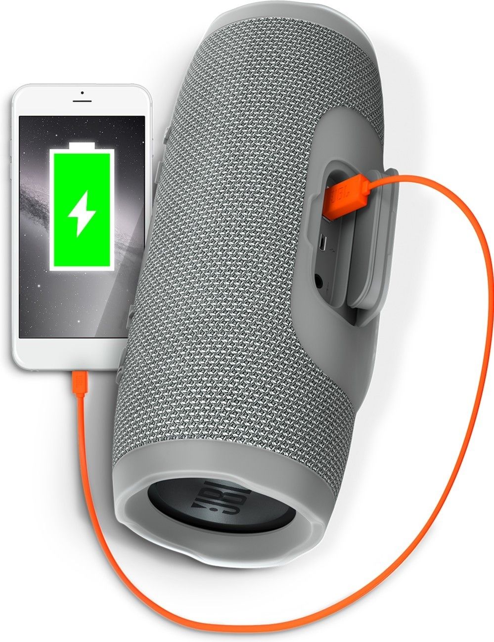 Акція на Портативна акустика JBL Charge 3 Grey (JBLCHARGE3GRAYEU) від Територія твоєї техніки - 3