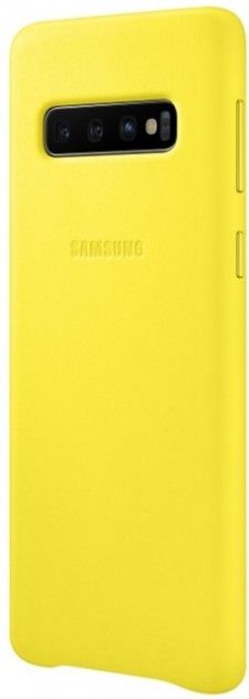 Акция на Панель Samsung Leather Cover для Samsung Galaxy S10 (EF-VG973LYEGRU) Yellow от Територія твоєї техніки - 3