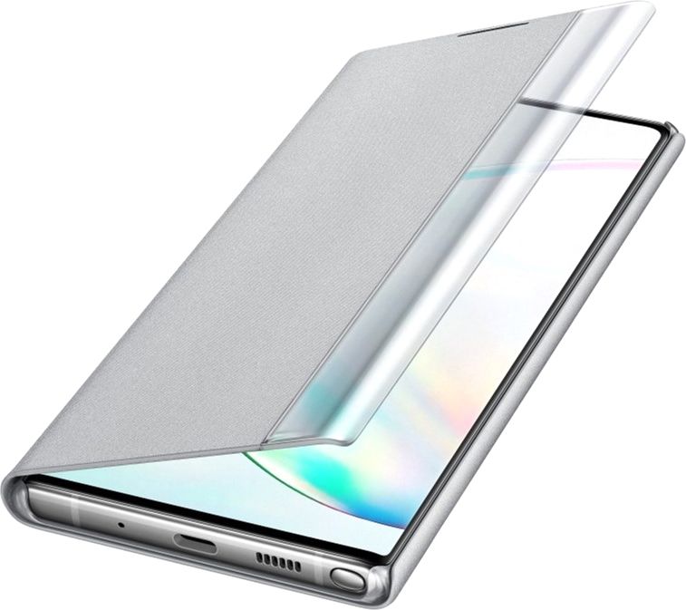 Акція на Чохол-книжка Samsung Clear View Cover для Samsung Galaxy Note 10 Plus (EF-ZN975CSEGRU) Silver від Територія твоєї техніки - 4