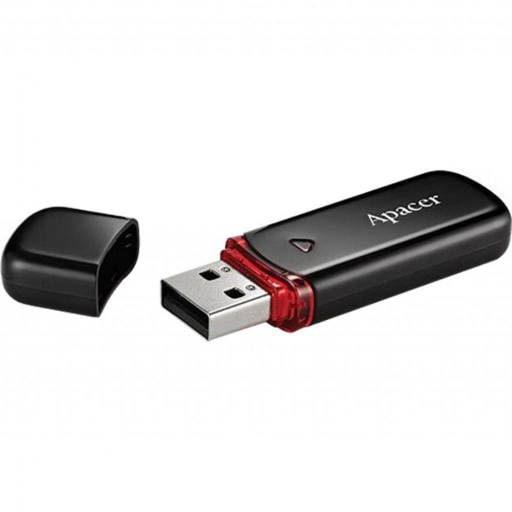 Акція на USB флеш накопичувач Apacer AH333 32GB Black (AP32GAH333B-1) від Територія твоєї техніки - 2