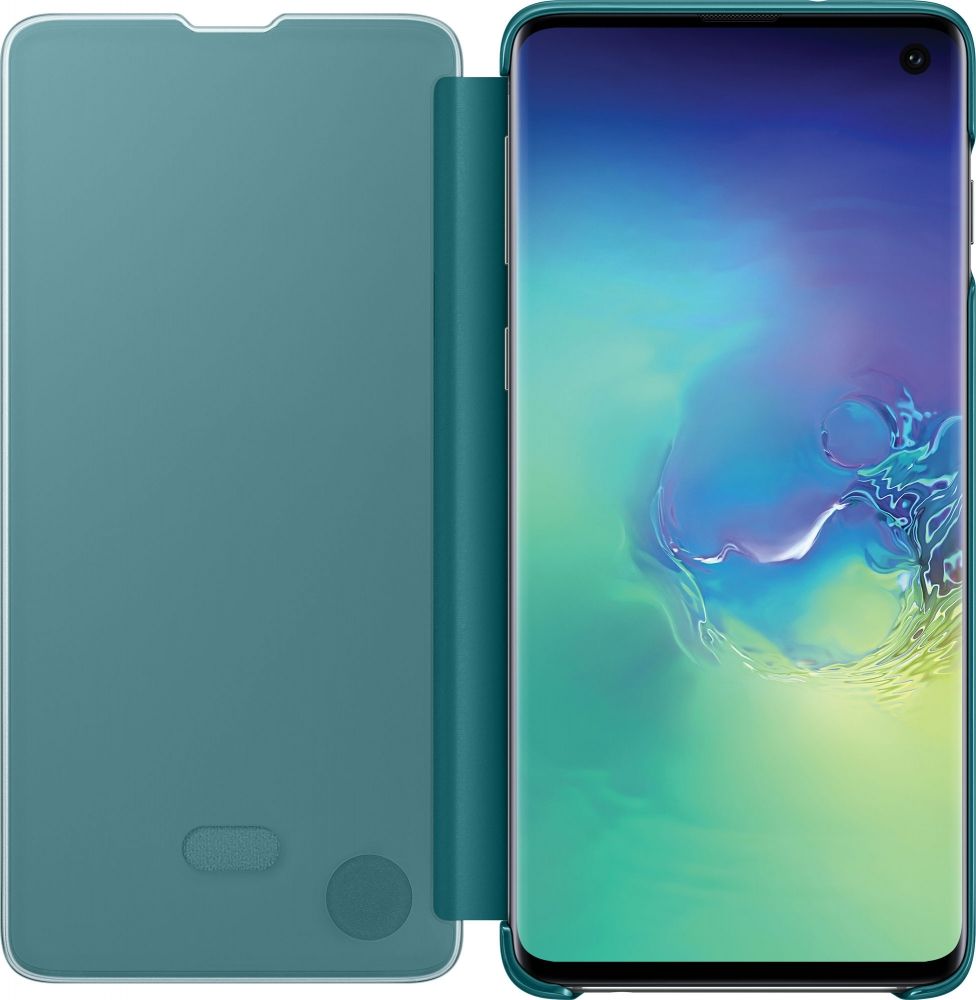 Акция на Чехол-книжка Samsung Clear View Cover для Samsung Galaxy S10 (EF-ZG973CGEGRU) Green от Територія твоєї техніки - 3