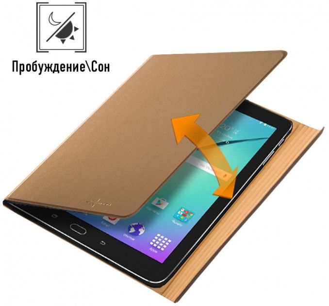 Акція на Обложка Airon Premium для Samsung Galaxy Tab S2 9.7" SM-T810 (4822352780176) Gold від Територія твоєї техніки - 2