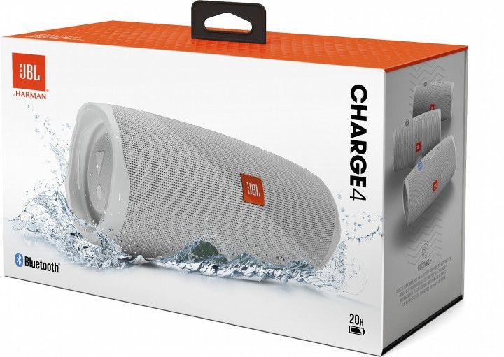 Акція на Портативна акустика JBL Charge 4 (JBLCHARGE4WHT) White від Територія твоєї техніки - 7