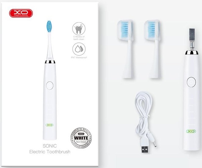 Акція на Електрична зубна щітка XO SHL Sonic White від Територія твоєї техніки - 2