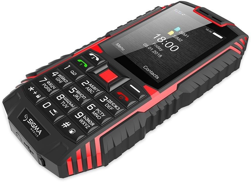 Акція на Мобільний телефон Sigma mobile X-treme DT68 Black-Red від Територія твоєї техніки - 4