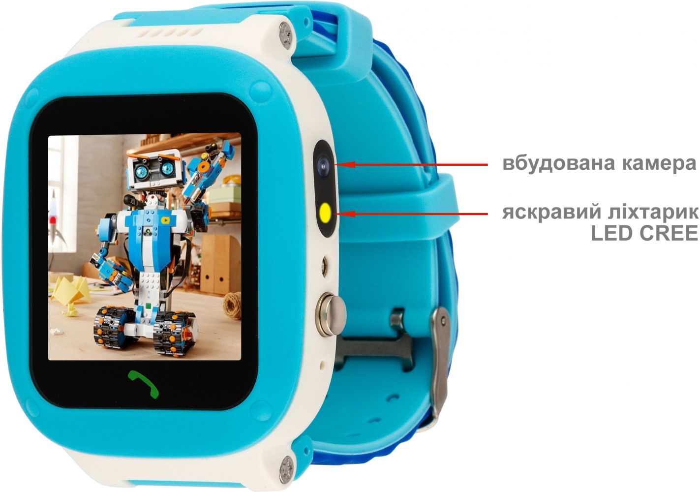 Акція на Смарт-годинник Amigo GO004 Splashproof Camera LED (746403) Blue від Територія твоєї техніки - 3