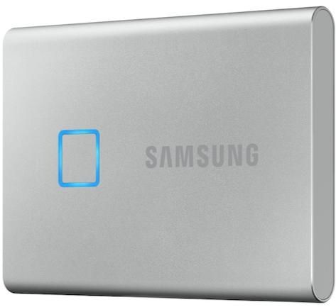 Акція на Жорсткий диск Samsung Portable SSD T7 TOUCH 1TB USB 3.2 Type-C (MU-PC1T0S/WW) External Silver від Територія твоєї техніки - 2