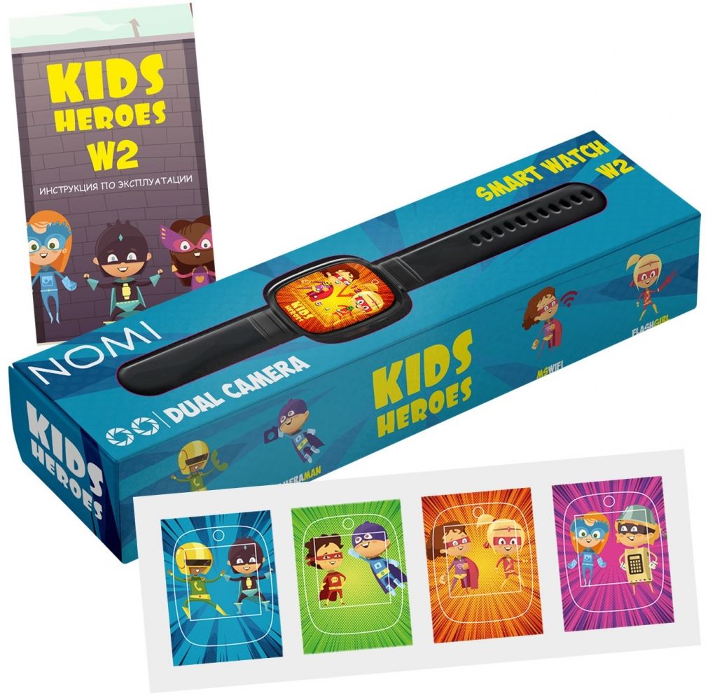 Акция на Детские умные часы Nomi Kids Heroes W2 Blue от Територія твоєї техніки - 7