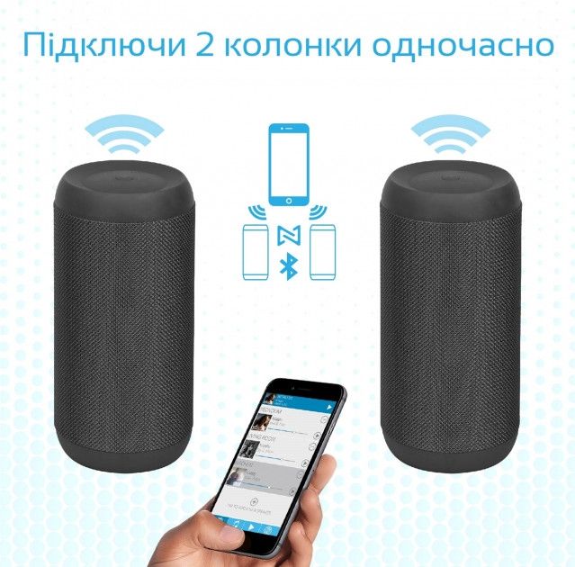 Портативная акустика Promate Silox Pro Black от Територія твоєї техніки на платформе USKIDKA - 4 Портативная акустика Promate Silox Pro Black от Територія твоєї техніки - 4