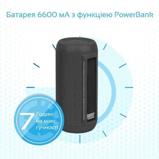 Портативная акустика Promate Silox Pro Black от Територія твоєї техніки на платформе USKIDKA - 6 Портативная акустика Promate Silox Pro Black от Територія твоєї техніки - 6