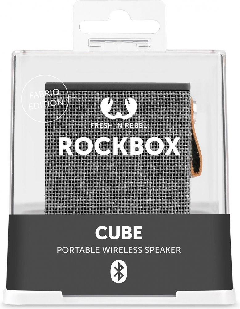 Акція на Портативная акустика Fresh 'N Rebel Rockbox Cube Fabriq Edition (1RB1000CC) Concrete від Територія твоєї техніки - 3