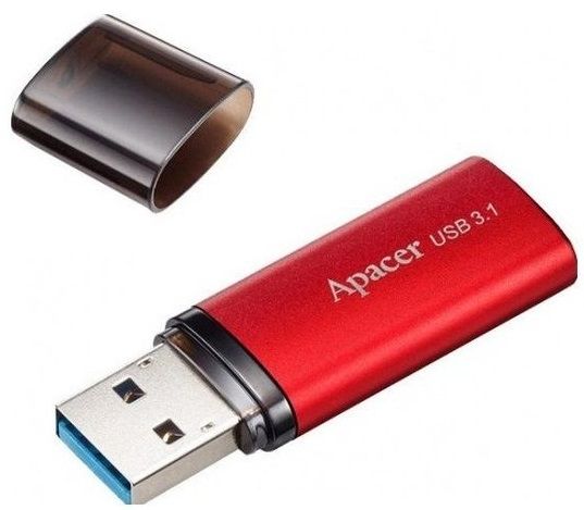 Акція на USB флеш накопичувач Apacer AH25B 128GB USB 3.1 (AP128GAH25BR-1) Red від Територія твоєї техніки - 3