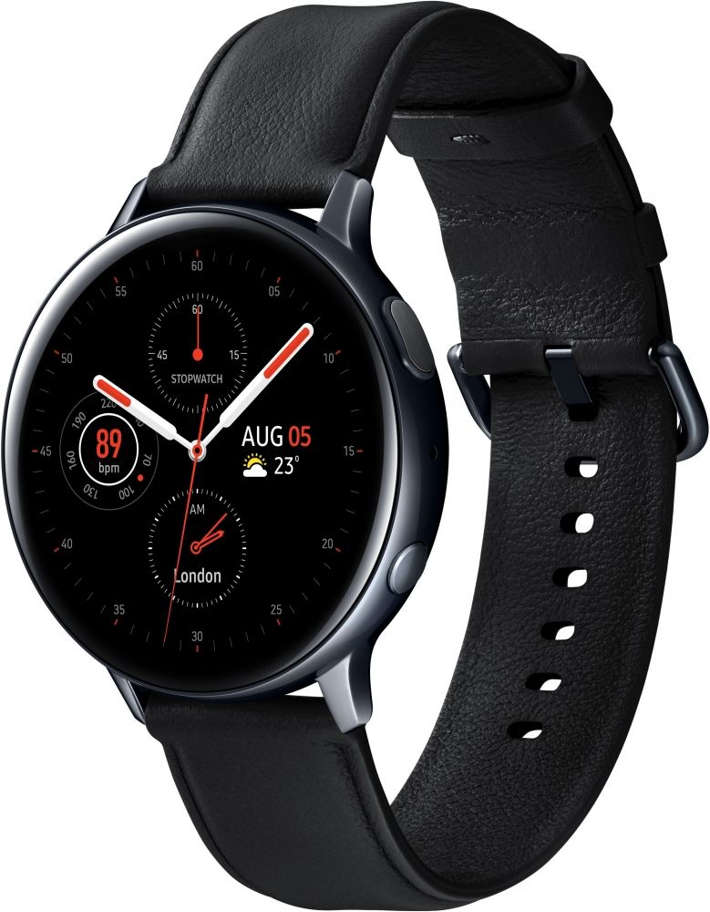 Акція на Смарт годинник Samsung Galaxy Watch Active 2 44mm Stainless steel (SM-R820NSKASEK) Black від Територія твоєї техніки - 3