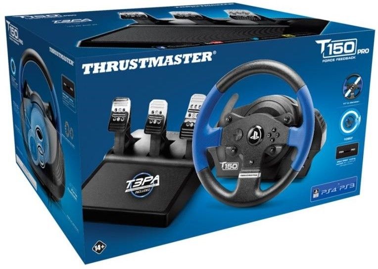 Акція на Дротове кермо Thrustmaster T150 RS PRO Official Sony licensed PC/PS4 (4160696) Black від Територія твоєї техніки - 8