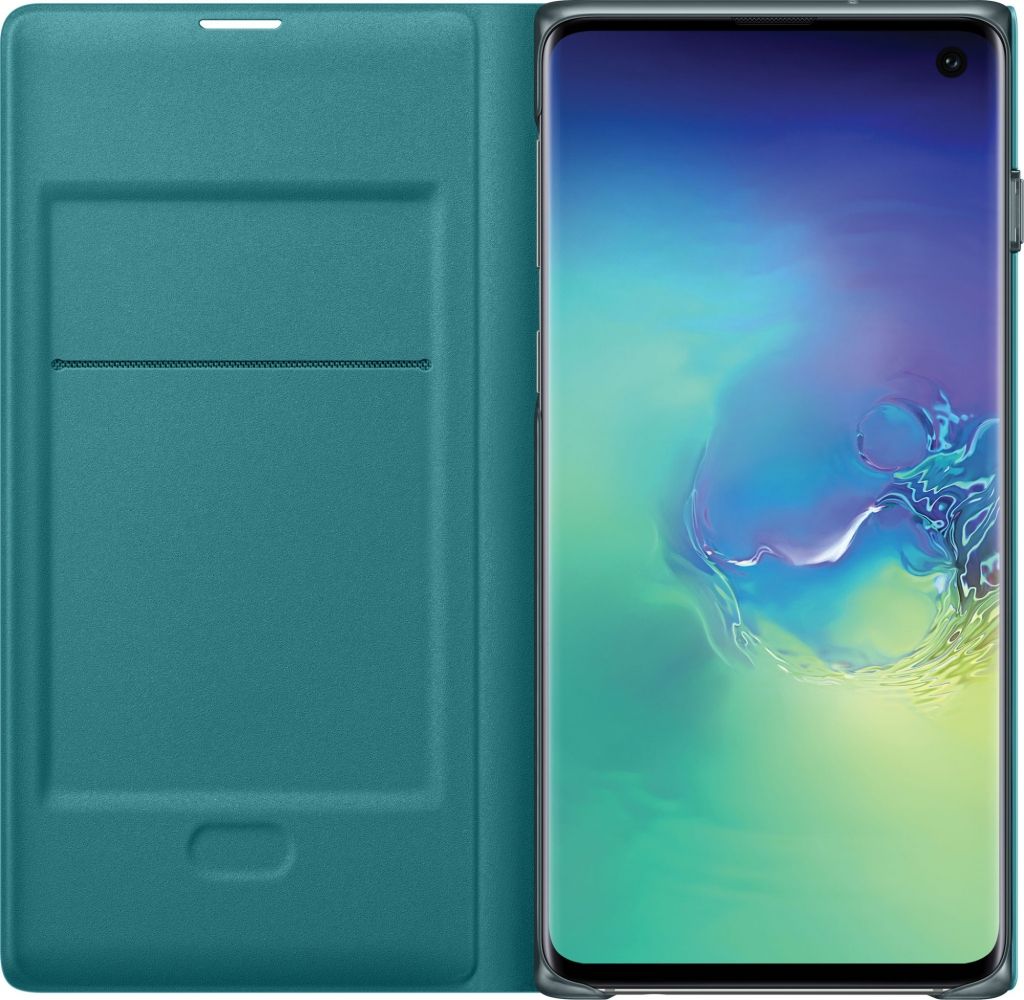 Акція на Чехол-книжка Samsung LED View Cover для Samsung Galaxy S10 (EF-NG973PGEGRU) Green від Територія твоєї техніки - 3